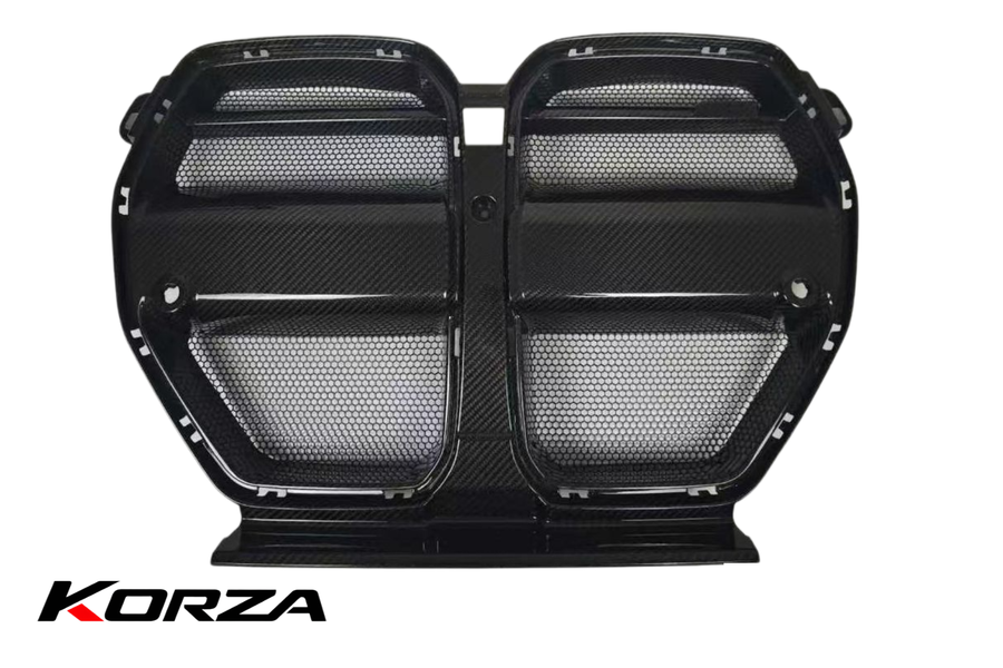 V STYLE DRY CARBON FIBER FRONT GRILLES - BMW G80 M3 & G82/G83 M4