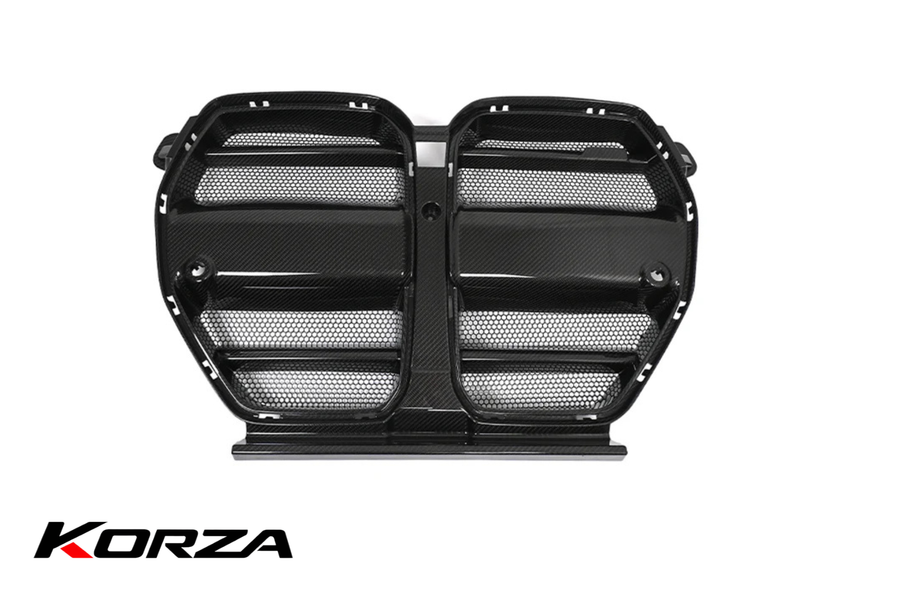 ST STYLE ONE-PIECE DRY CARBON FRONT GRILLE (MESH) – BMW G80/G82 M3/M4